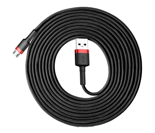 BASEUS Kabel USB-A - microUSB 3m (w oplocie) CAMKLF-H91 - 1066973 - zdjęcie 5